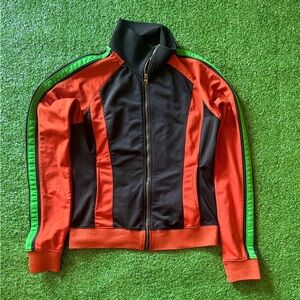 Le Tigre Black Jacket with Red and Green Highlights